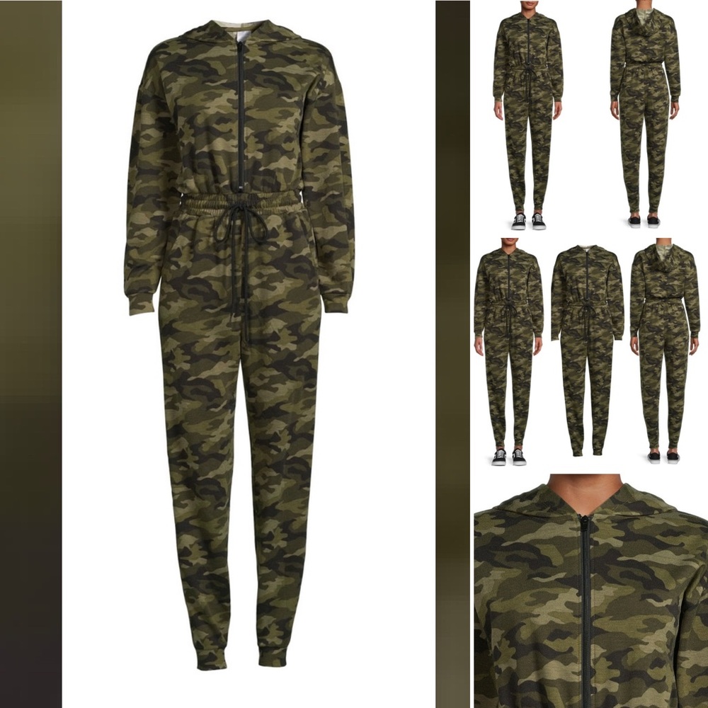 Soft Fleece Hoodie Jogger Jumpsuit
